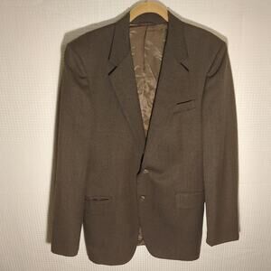 Brookcraft Today’s Man Brown Blazer 40 Wool Sport Coat Bench Made VTG Menswear